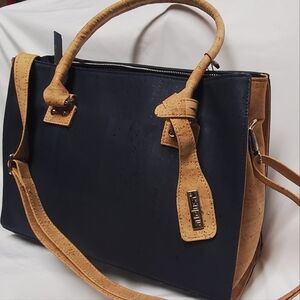 Artelusa Cork Handbag in Dark blue